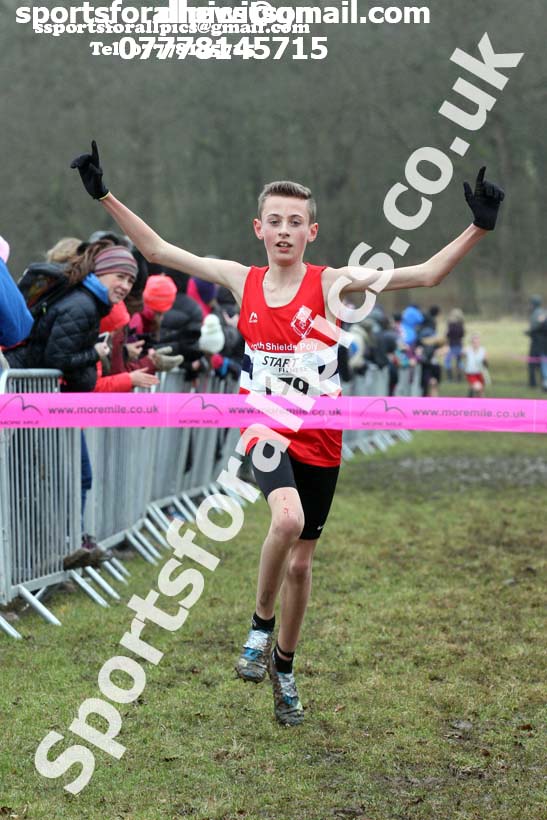 Boys under-13s, 2018 Northern Cross Country Champs., Harewood House, Leeds. Photo: David T. Hewitson/Sports for All Pics